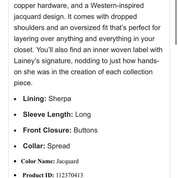 Tribal Patterned Jacket with Shearling Collar - Picture 6 of 6